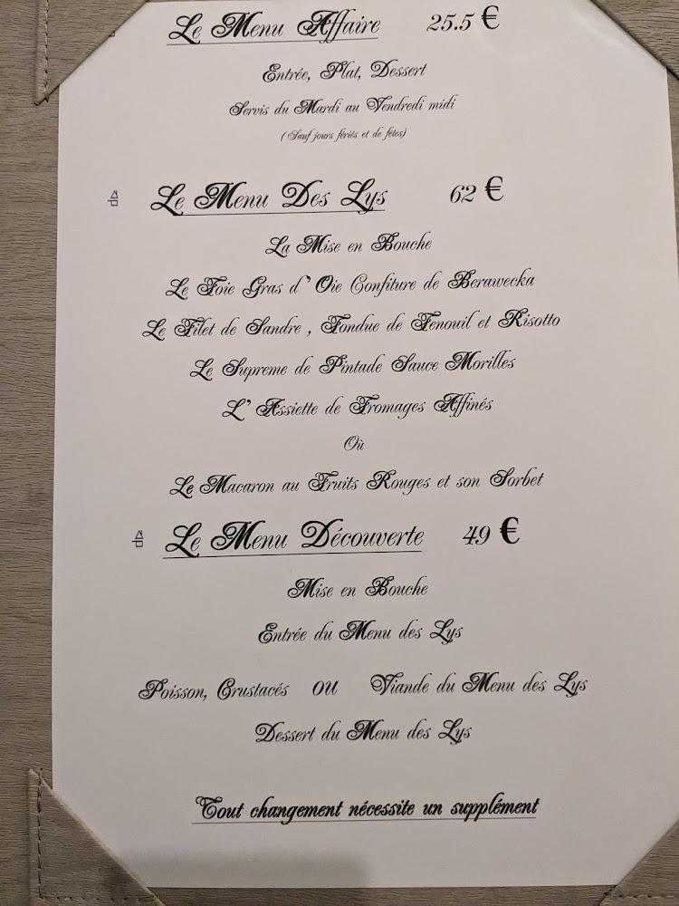 Le Trianon - Menu Image 1